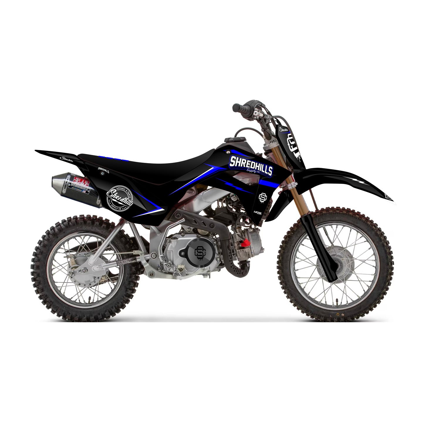 Graphic Pit Bike Blue