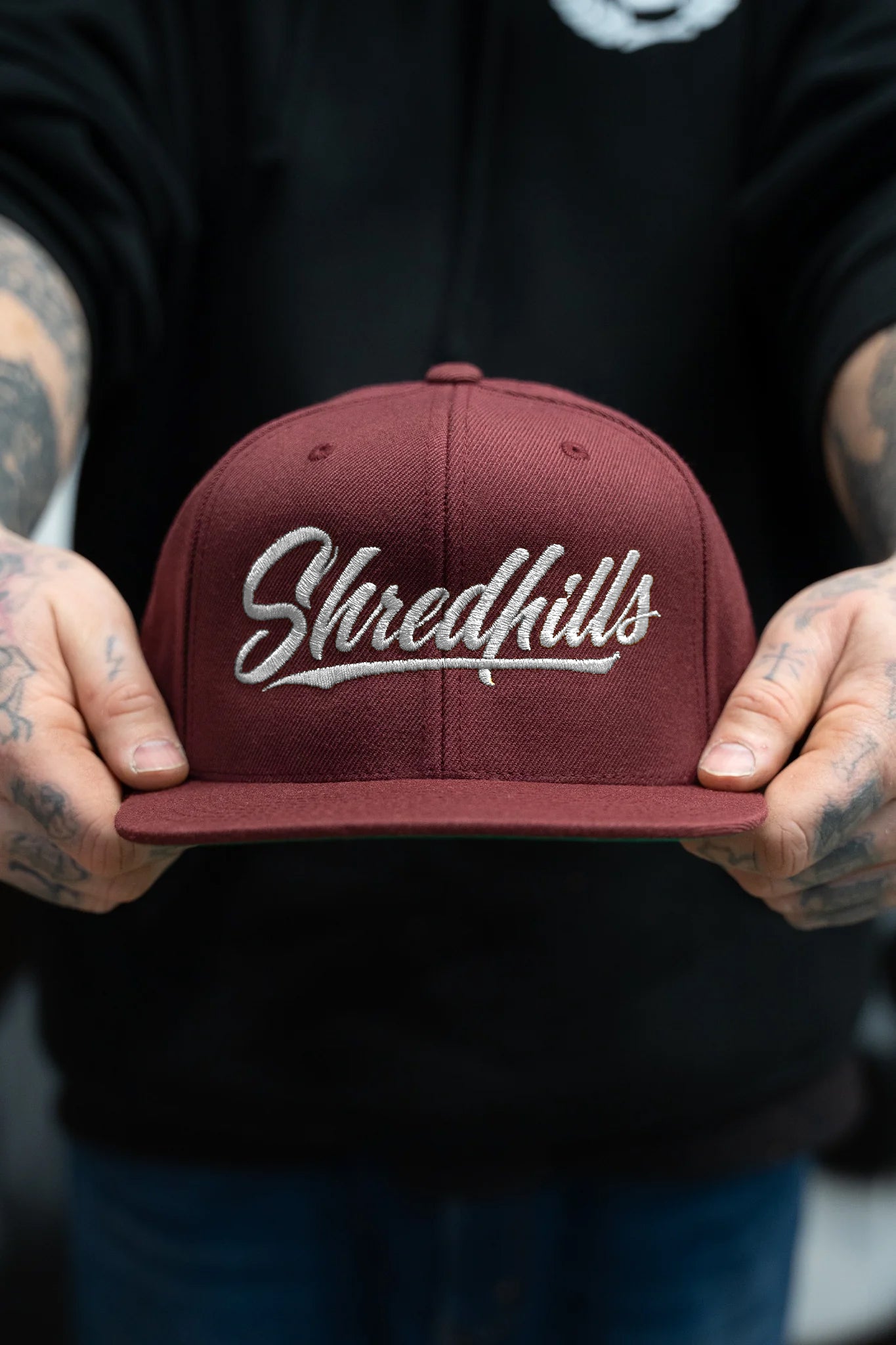 Calligraphy Burgundy - Caps (Custom Colors)