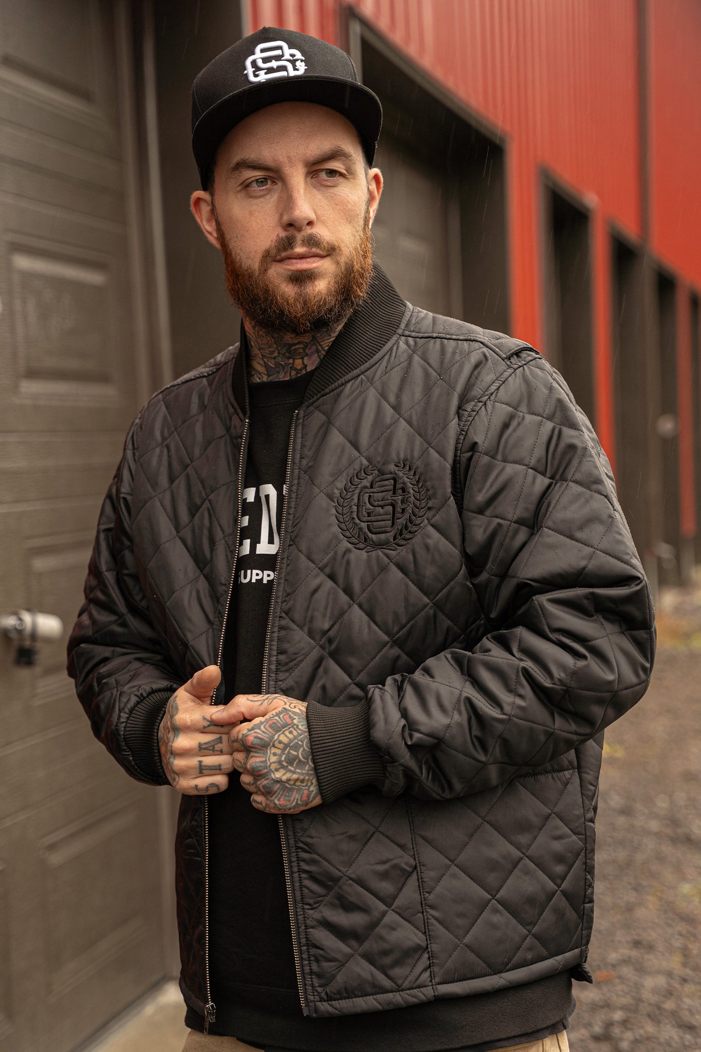 Freezer Jacket - Embroidery Black
