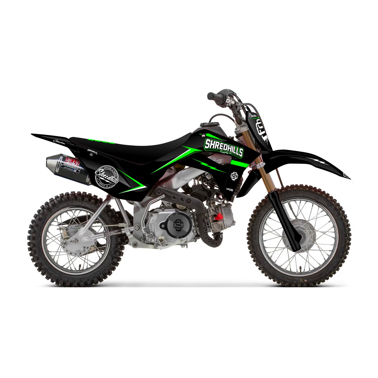 Graphic Pit Bike Green