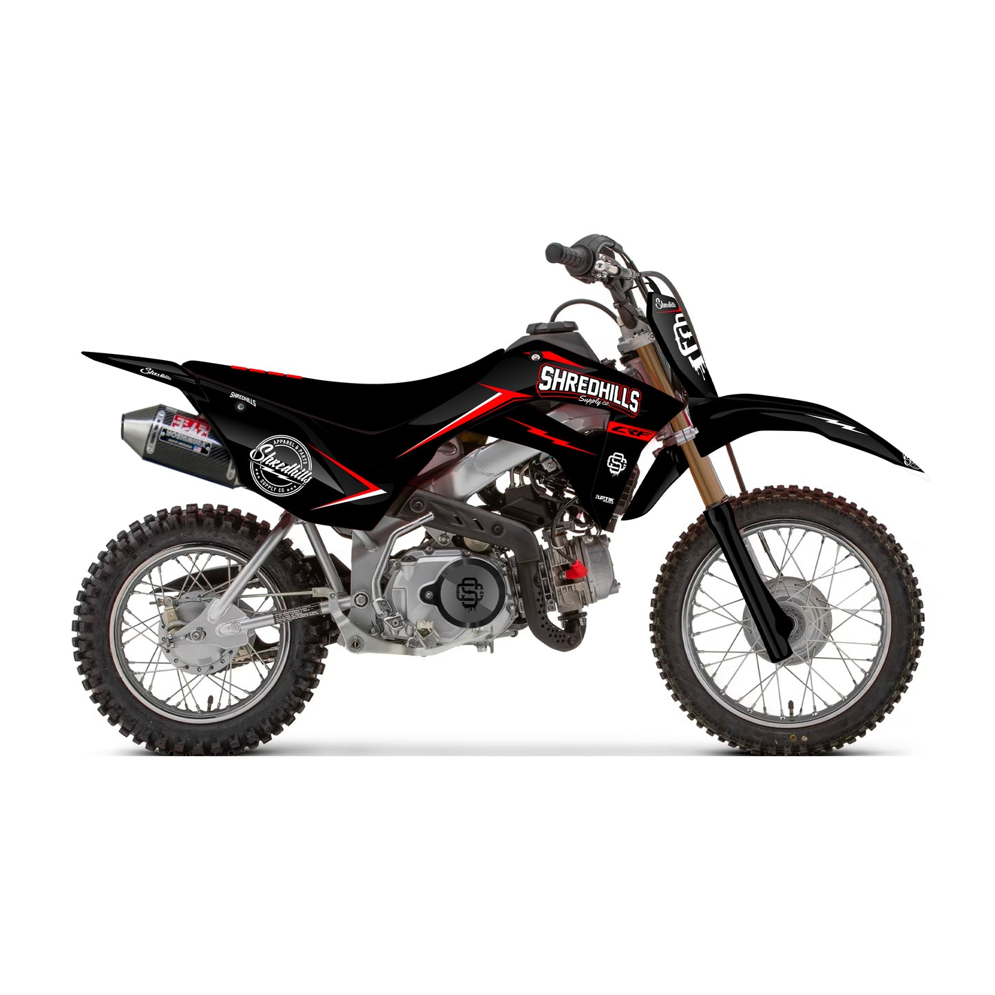Graphic Pit Bike Red