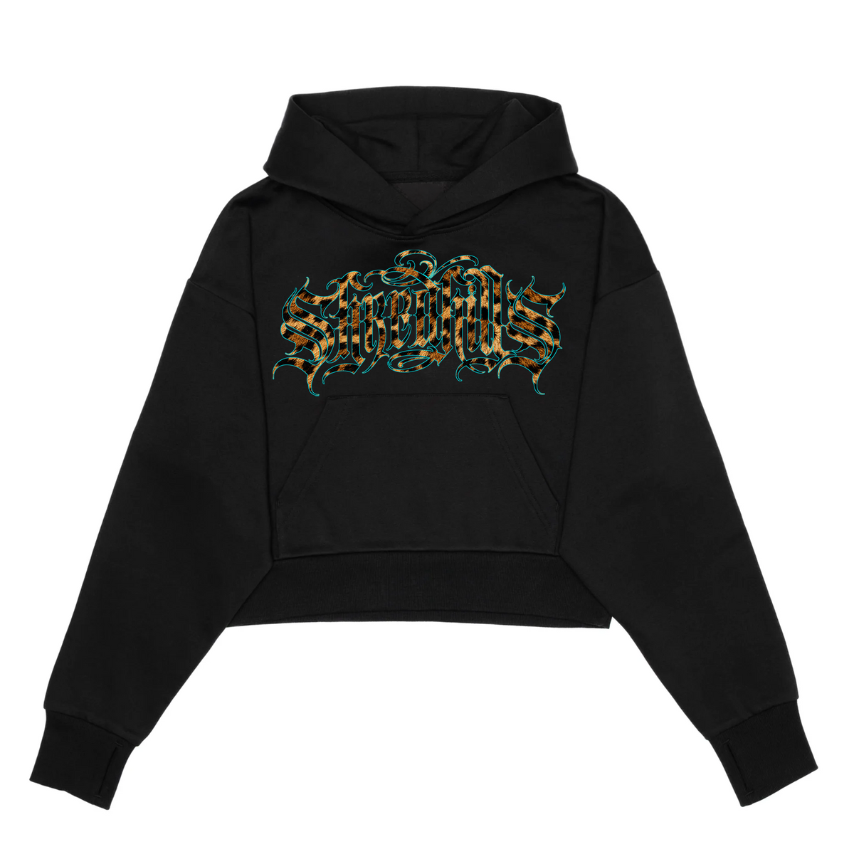 Leopard - Hoodie Crop Women
