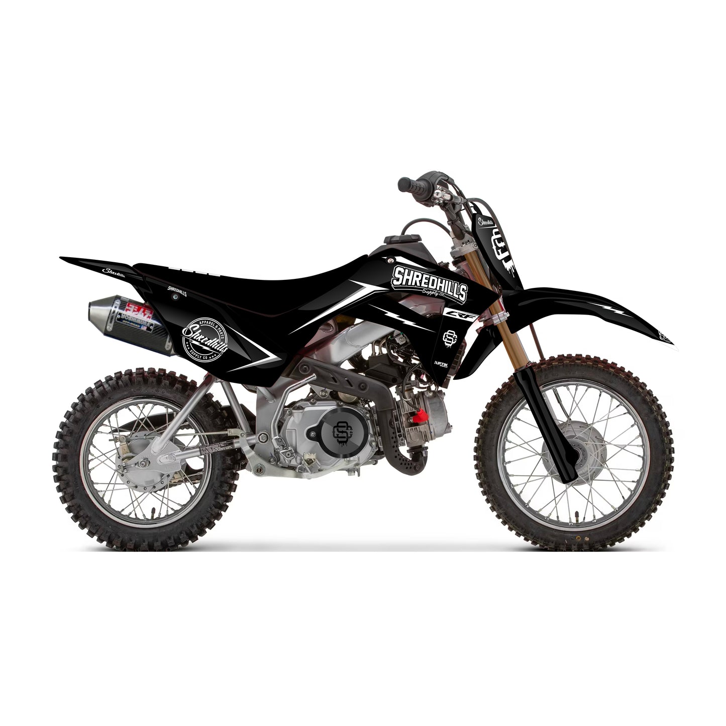 Graphic Pit Bike White