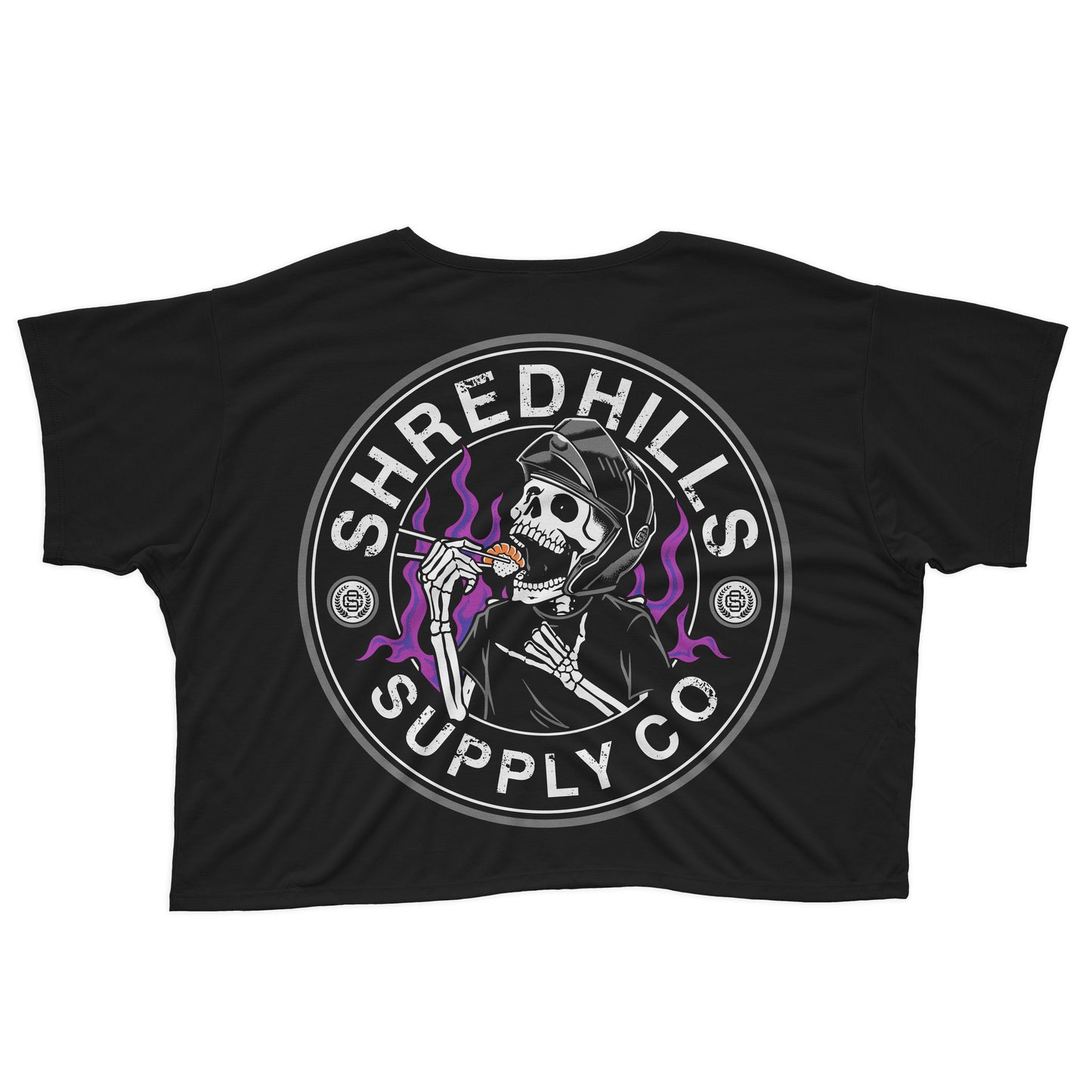 Sushi N Ride - Women’s Crop Top Tee - Shredhills
