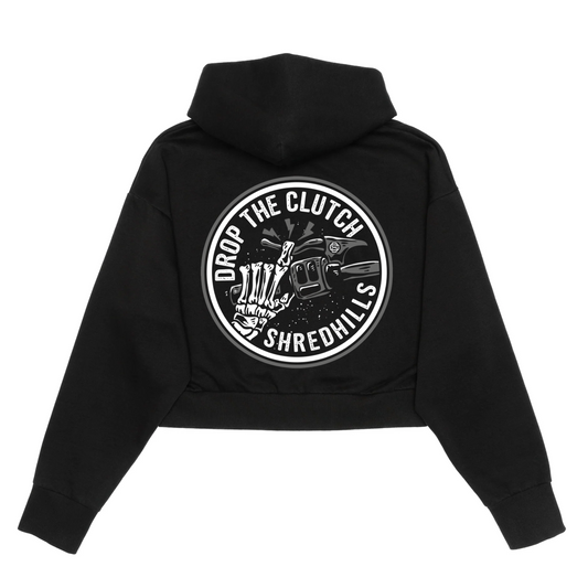 Drop The Clutch - Hoodie Crop Women