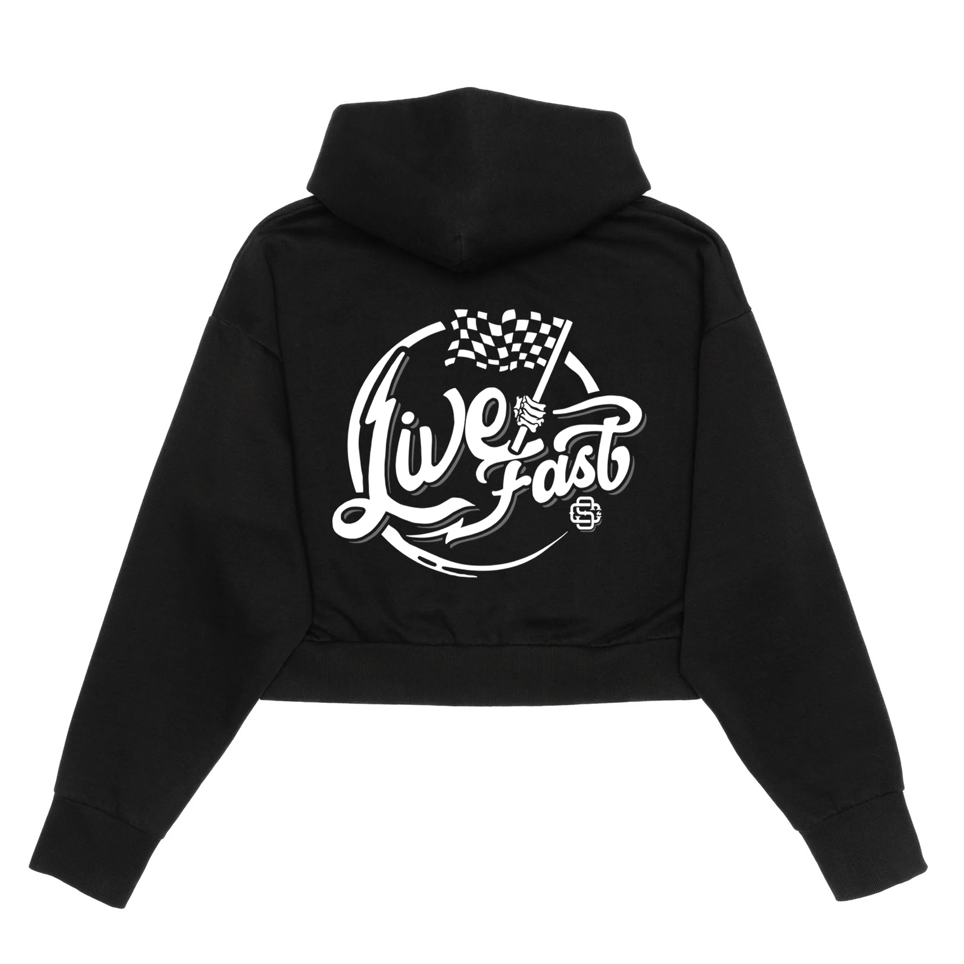 Live Fast - Hoodie Crop Women - Shredhills