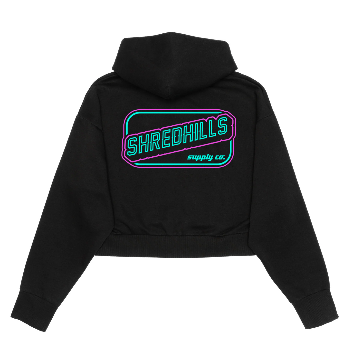 Neon Lights - Hoodie Crop Women
