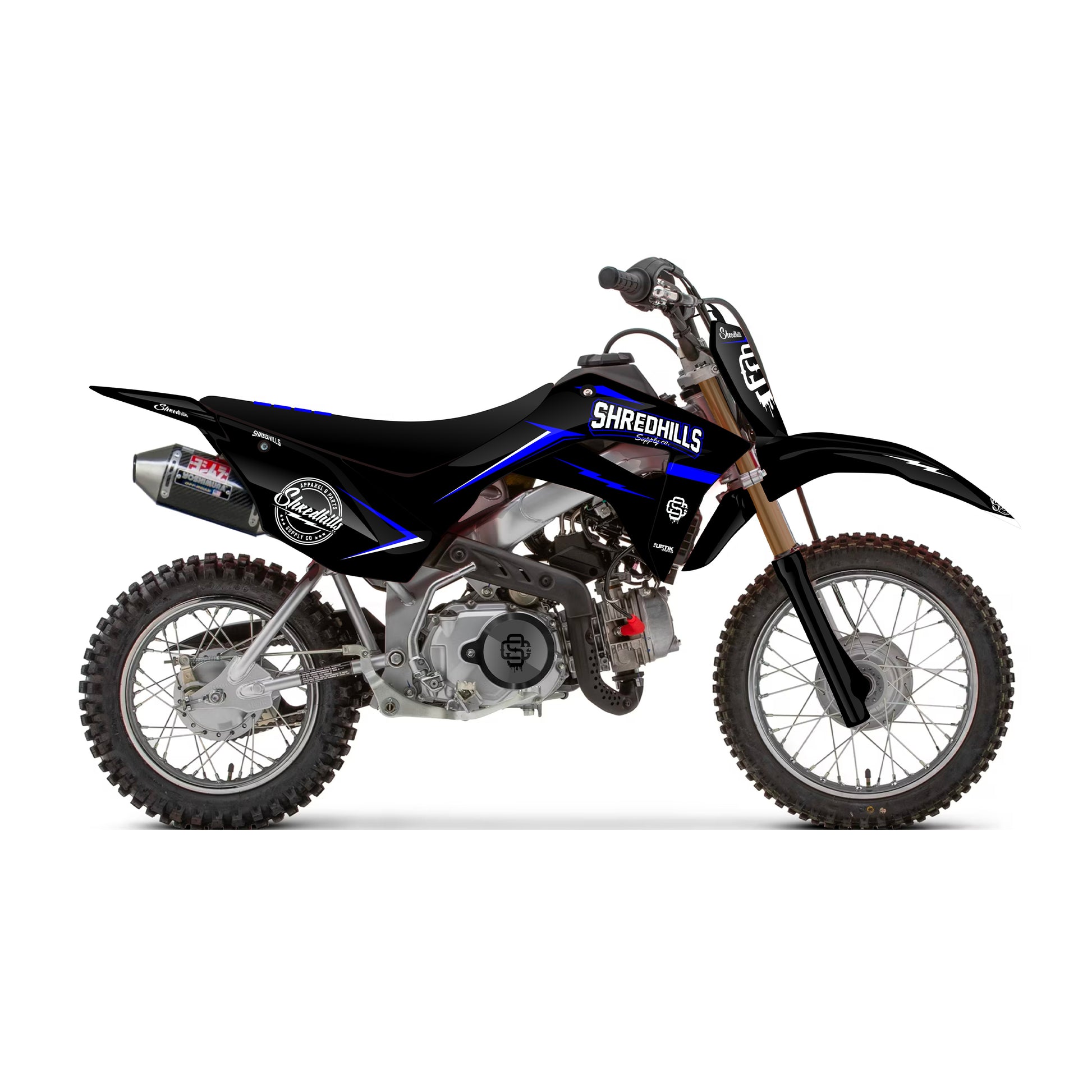 Graphic Pit Bike Blue