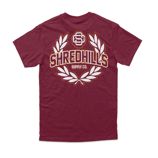 Shred - Burgundy Tee - Shredhills