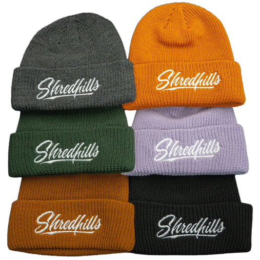 Cuffed Beanie Embroidery Calligraphy - Multiple Colors - Shredhills