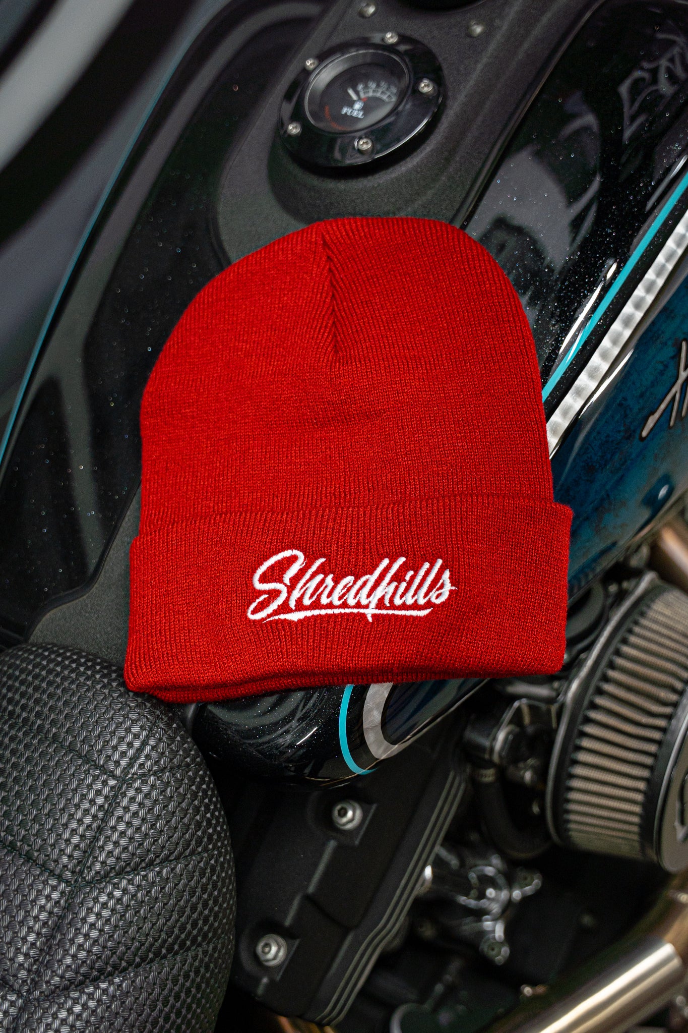 Caligraphy Red - Beanie - Shredhills