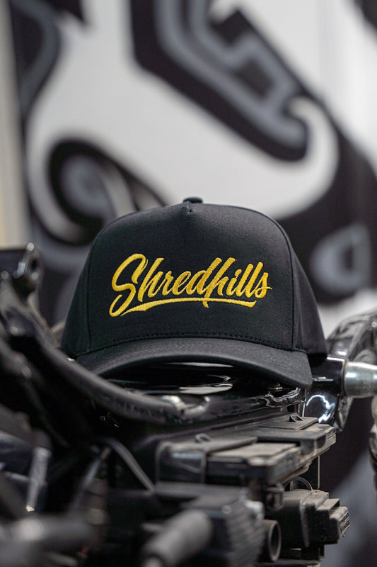 Black & Gold Calligraphy - Flat Embroidery