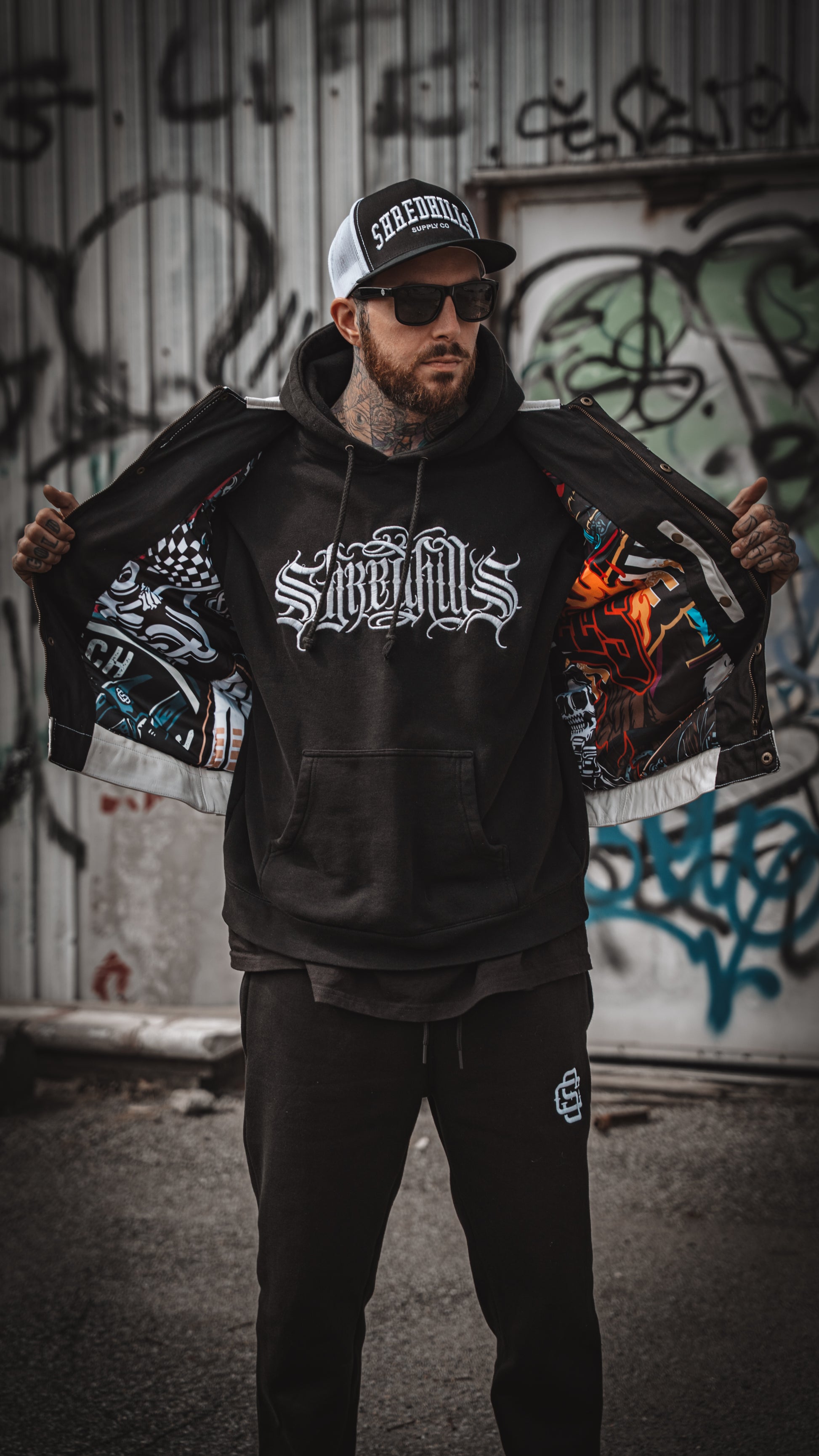 Killa White Leather - Motorcycle Vests - Shredhills