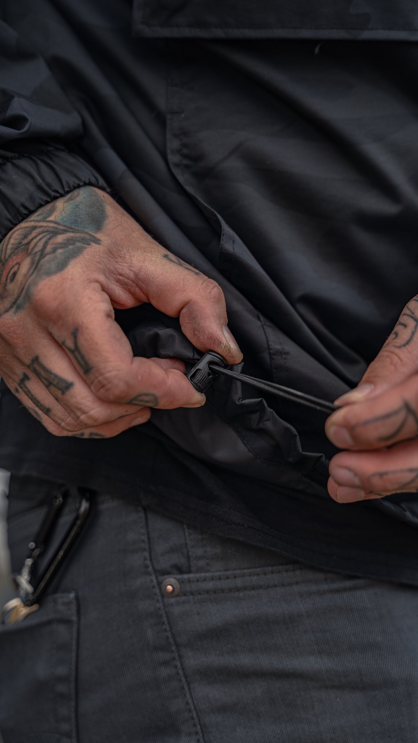 Shred Black Camo Embroidery - Windbreaker