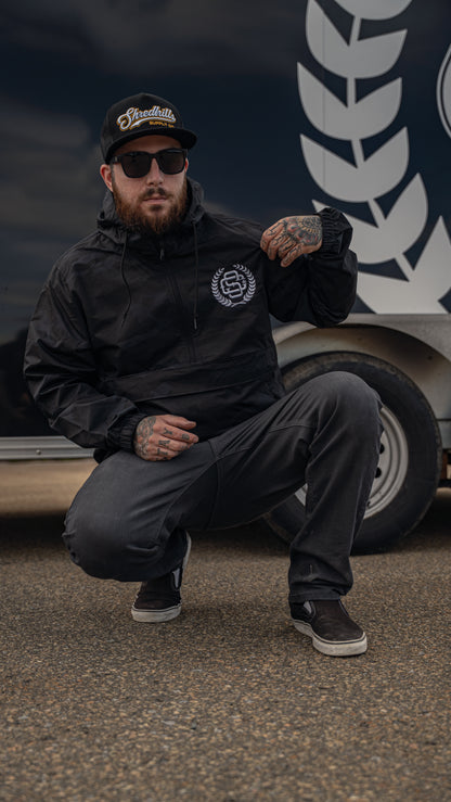 Shred Black Camo Embroidery - Windbreaker