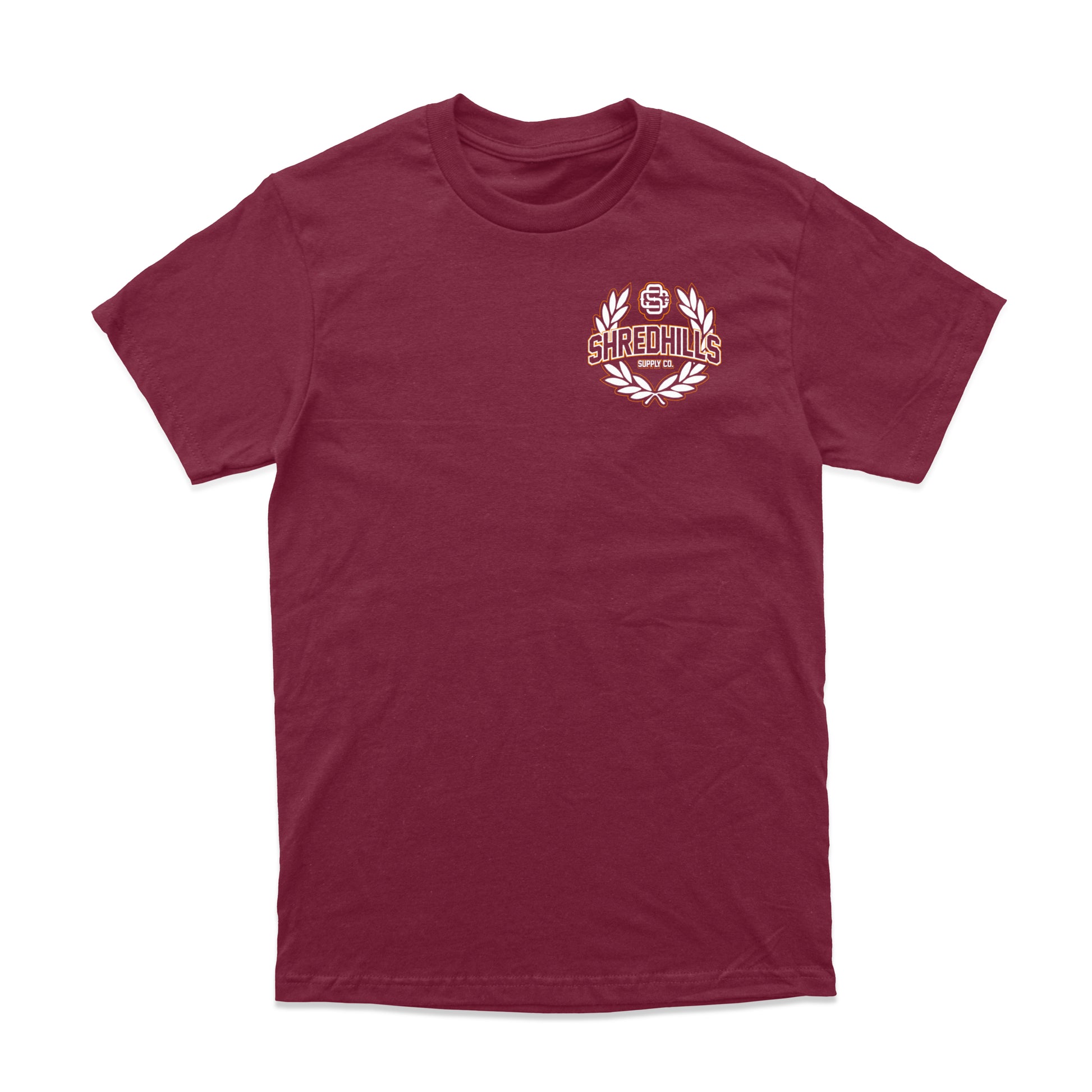 Shred - Burgundy Tee - Shredhills