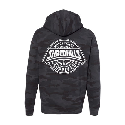 Fast Line Heavyweight Black Camo - Hoodie