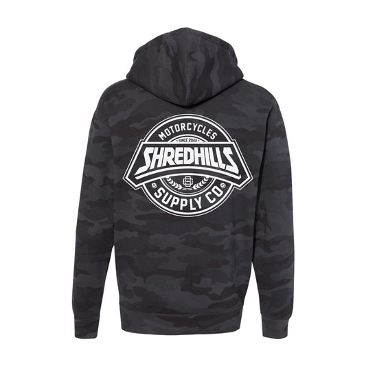 Fast Line Heavyweight Black Camo - Hoodie
