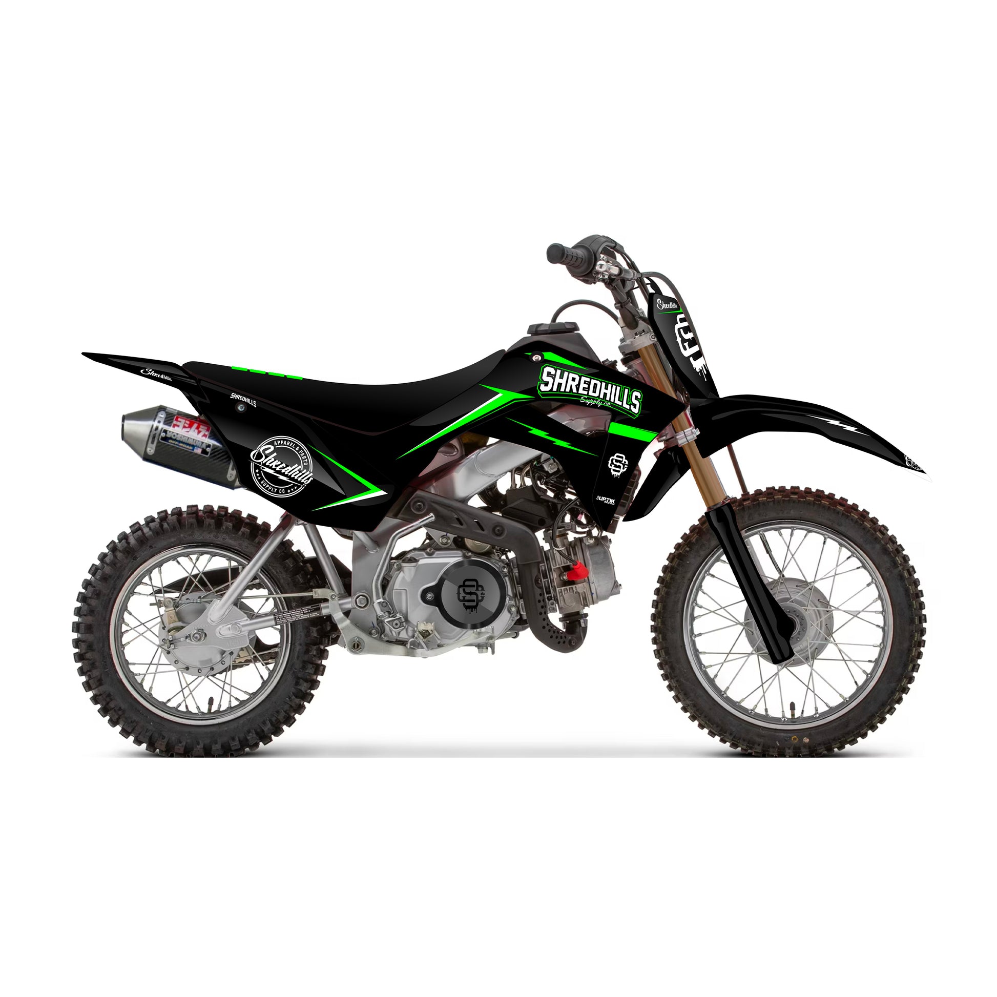 Graphic Pit Bike Green