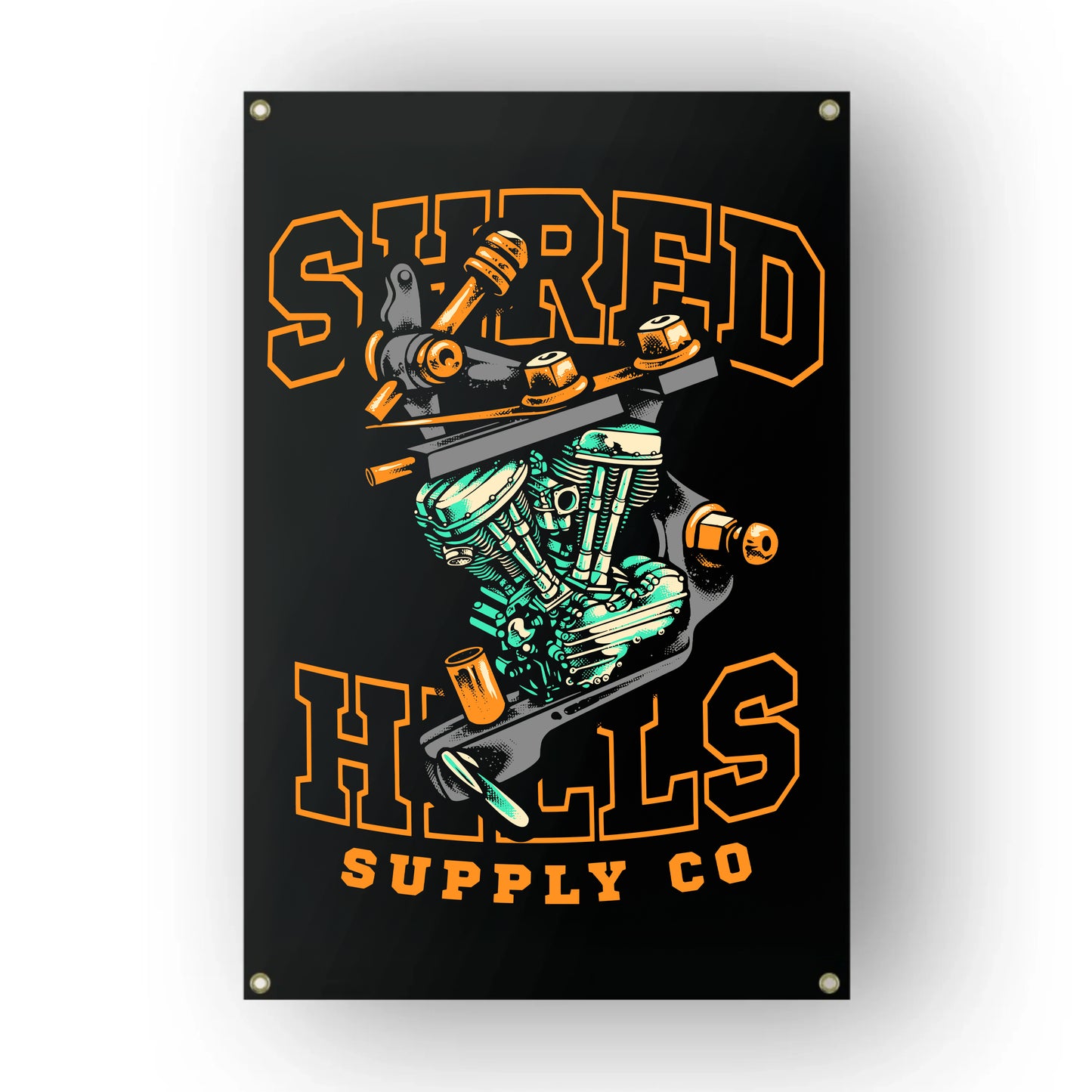 Garage Banner - Greased Ink - Shredhills