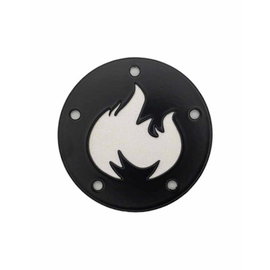 Points Cover Twin Cam - Flame