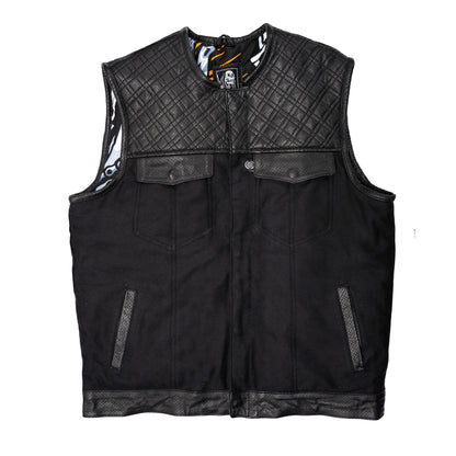 ((PRE ORDER)) Killa Black Perfored Leather - Vests