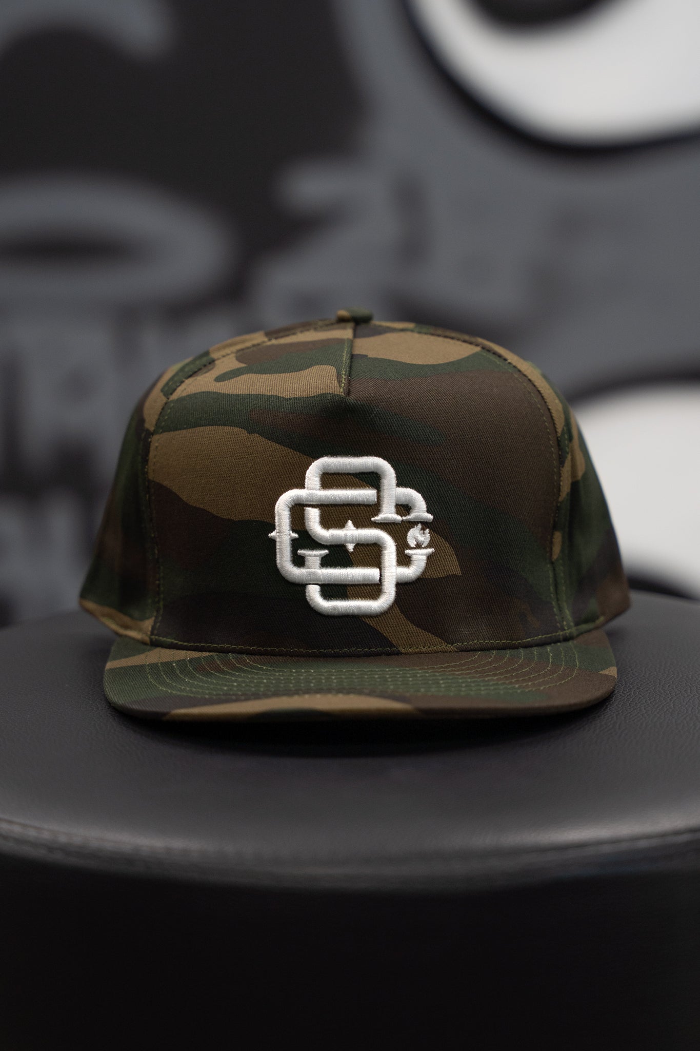 OG - 3D Black Camo Embroidery