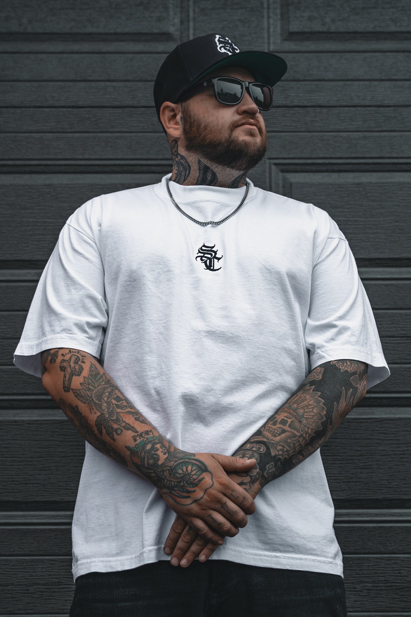 T-shirt surdimensionné épais - Broderie StreetCrew