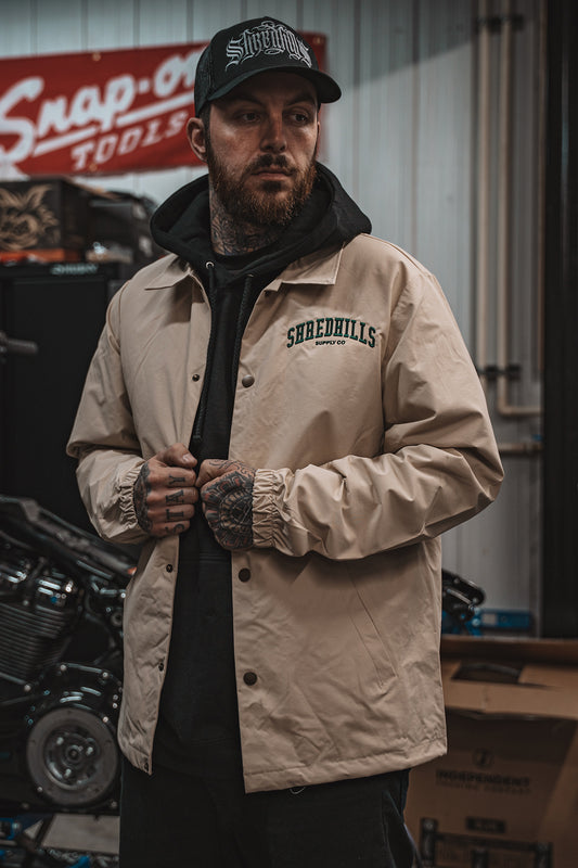 Gang Embroidery - Coach Jacket Cream - Shredhills